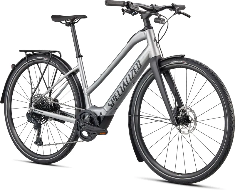 Specialized Turbo Vado SL 5.0 Step-Through EQ Electric Hybrid Bike 2024 in Silver-1