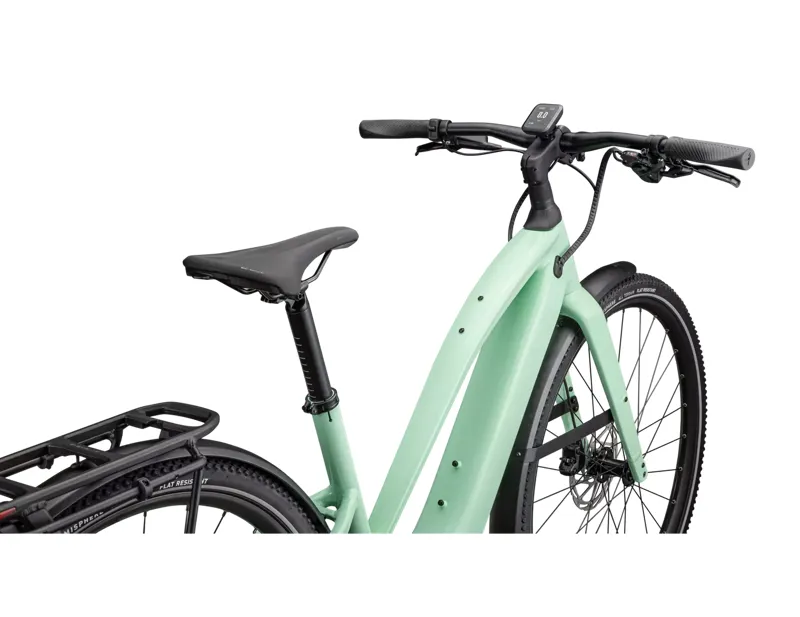 Specialized Turbo Vado SL 2 4.0 EQ Step- Through Electric Hybrid Bike 2026 in Green Oasis Dune White Fros-2