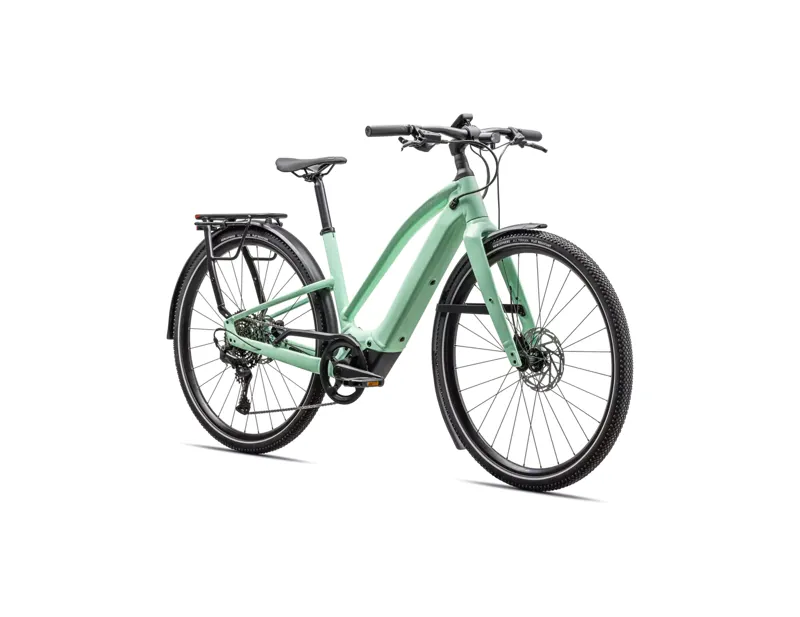 Specialized Turbo Vado SL 2 4.0 EQ Step- Through Electric Hybrid Bike 2026 in Green Oasis Dune White Fros-1
