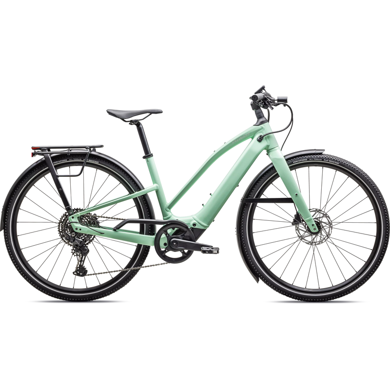 Balfes Bikes Specialized Turbo Vado SL 2 4.0 EQ Step- Through Electric Hybrid Bike 2026 in Green Oasis Dune White Fros | Free postage over £30, £10 off first order, price match & 0% finance.