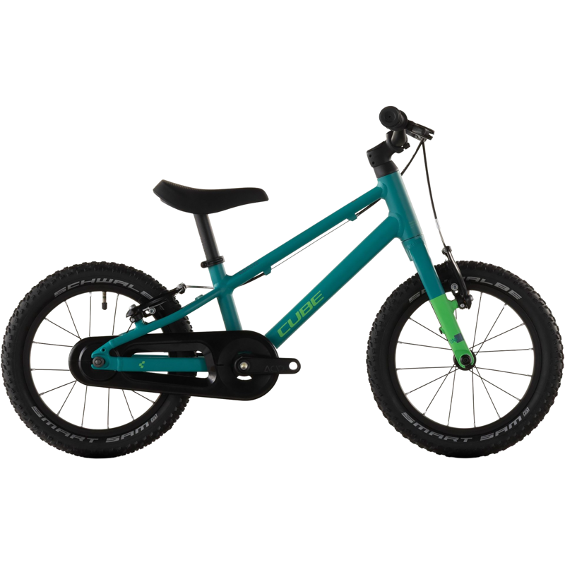 Balfes Bikes Cube Numove 140 14 Inch Wheel Kids Bike 2026 in Seagreen | Free postage over £30, £10 off first order, price match & 0% finance.