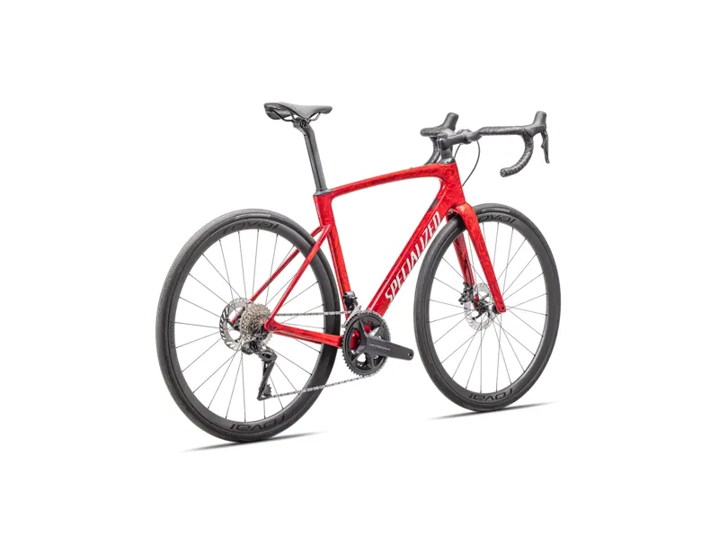 Roubaix SL8 Pro Road Bike 2025 in Red Fiery Red Strata/Dune White-2