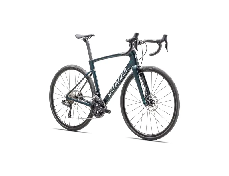 Specialized Roubaix SL8 Comp Carbon Road Bike 2025 in Gloss Lagoon Tint Over Carbon/Morning Mist-1