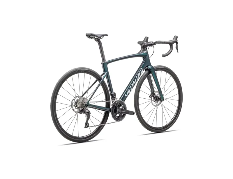 Specialized Roubaix SL8 Comp Carbon Road Bike 2025 in Gloss Lagoon Tint Over Carbon/Morning Mist-2