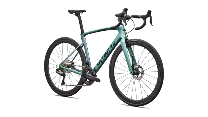 Specialized Roubaix SL8 Expert Road Bike 2026 in Gloss Fjord Metallic/white Pearl Fade/emerald Metallic-1