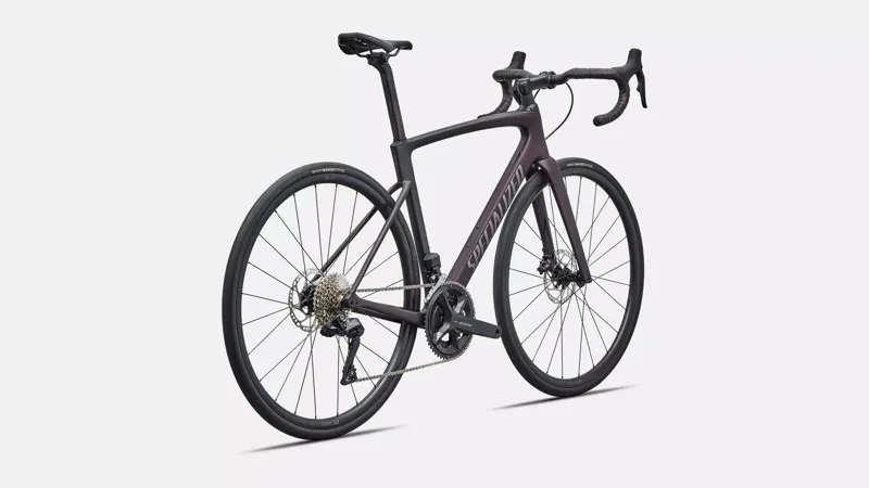 Specialized Roubaix SL8 Comp Road Bike 2026 in Satin Solidity Metallic/obsidian Metallic Fade/smoke-2