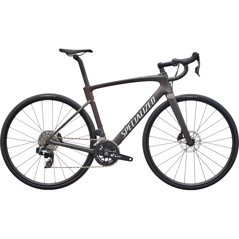 Balfes Bikes Specialized Roubaix SL8 Comp AXS Road Bike 2027 in Satin Warm Smoke Metallic | Free postage over £30, £10 off first order, price match & 0% finance.