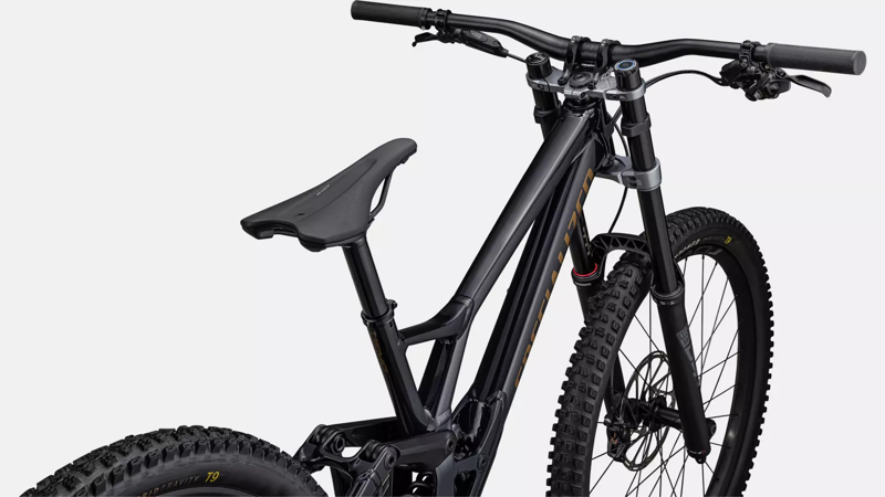 Specialized Demo Expert Full Suspension Mountain Bike 2024 in Dark Navy/Harvest Gold-3