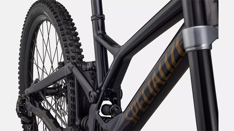 Specialized Demo Expert Full Suspension Mountain Bike 2024 in Dark Navy/Harvest Gold-6