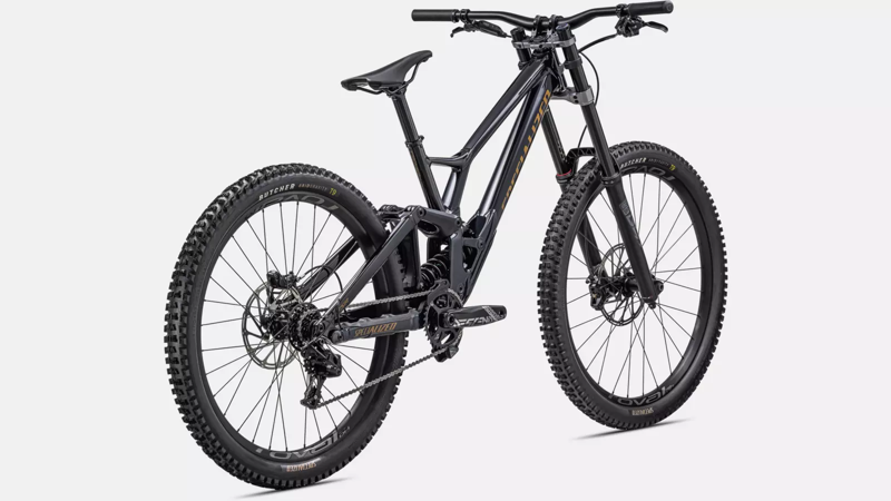 Specialized Demo Expert Full Suspension Mountain Bike 2024 in Dark Navy/Harvest Gold-2