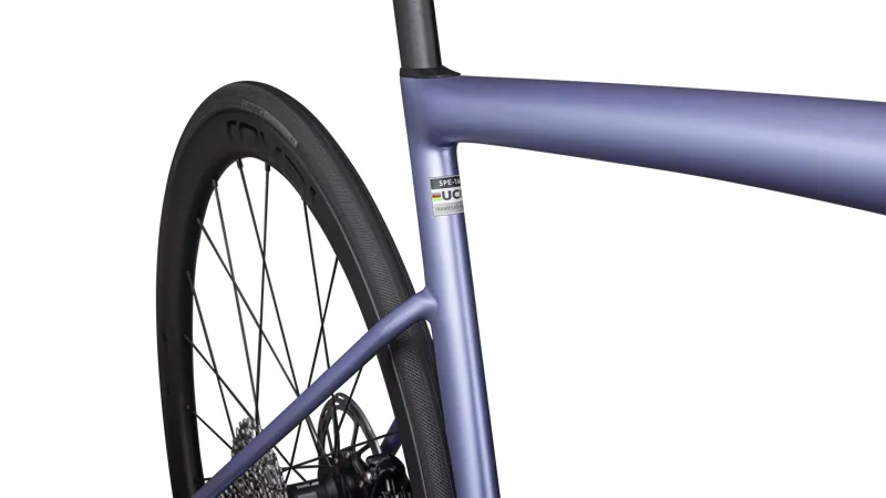 Specialized Tarmac SL8 Expert Carbon Road Bike 2024 in Powder Indigo/Silver-5