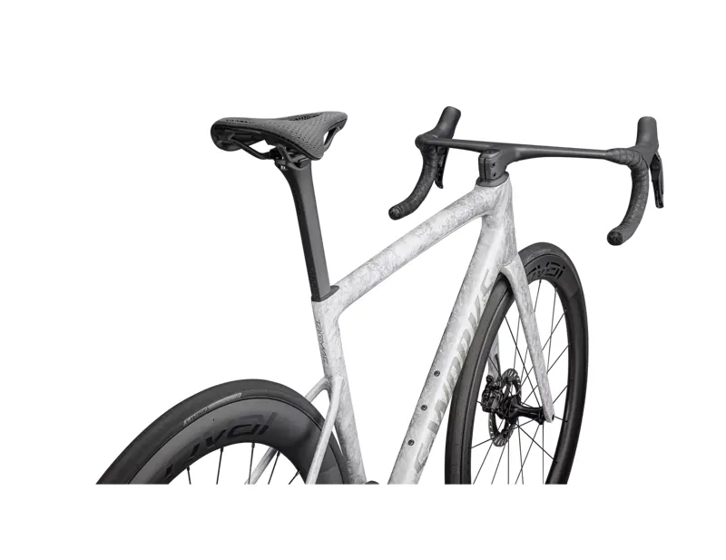 Specialized S-Works Tarmac SL8 - Shimano Dura-Ace Di2 Road Bike 2026 in Grey/Silver Blurred Impasto-3