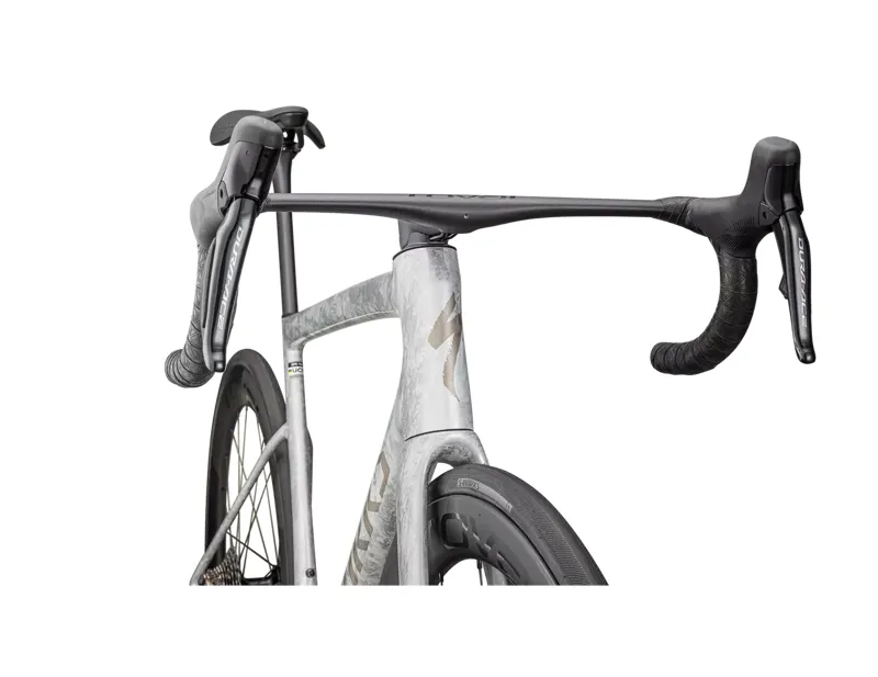 Specialized S-Works Tarmac SL8 - Shimano Dura-Ace Di2 Road Bike 2026 in Grey/Silver Blurred Impasto-4