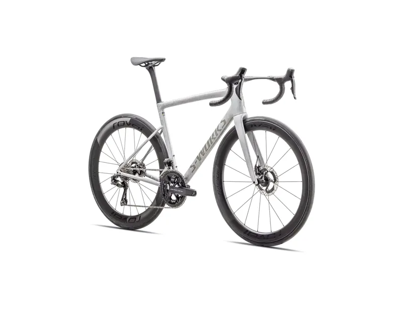 Specialized S-Works Tarmac SL8 - Shimano Dura-Ace Di2 Road Bike 2026 in Grey/Silver Blurred Impasto-1