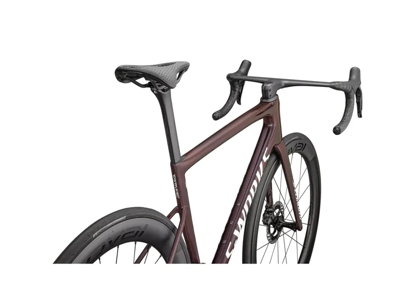 Specialized S-Works Tarmac SL8 - Shimano Dura-Ace Di2 Road Bike 2025 in Gloss Solidity/Red To Black-3