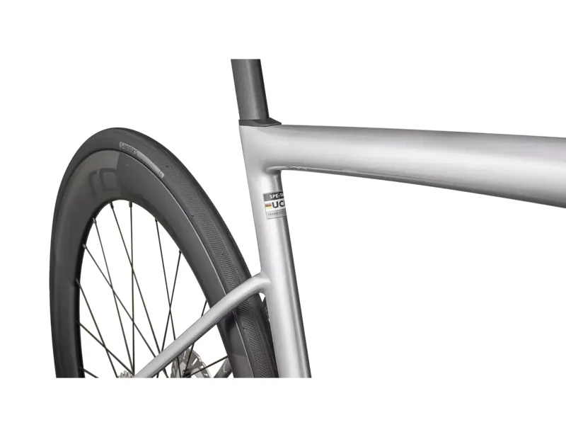 Specialized Tarmac SL8 Pro Ultegra Di2 Carbon Road Bike 2025 in Gloss Liquid Silver/Blue Pearl Over Black-5