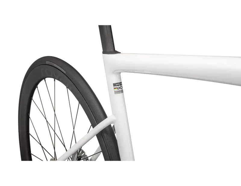 Specialized Tarmac SL8 Expert Ultegra Di2 Carbon Road Bike 2025 in Gloss White/Black Metallic-5