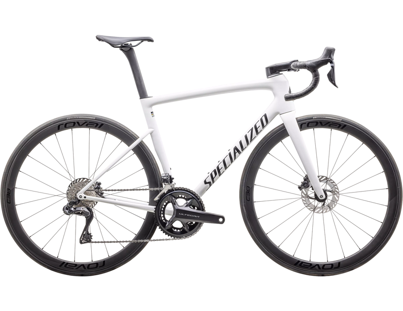 EX DISPLAY Specialized Tarmac SL8 Expert Ultegra Di2 Carbon Road Bike 56cm 2025 in Gloss White/Black Metallic-1
