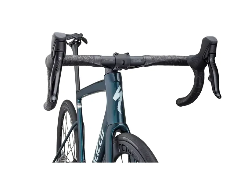 Specialized Tarmac SL8 Expert Rival AXS Road Bike 2025 in Deep Lake Metallic/Green Pearl-5