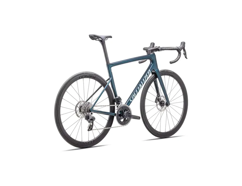 Specialized Tarmac SL8 Expert Rival AXS Road Bike 2025 in Deep Lake Metallic/Green Pearl-3