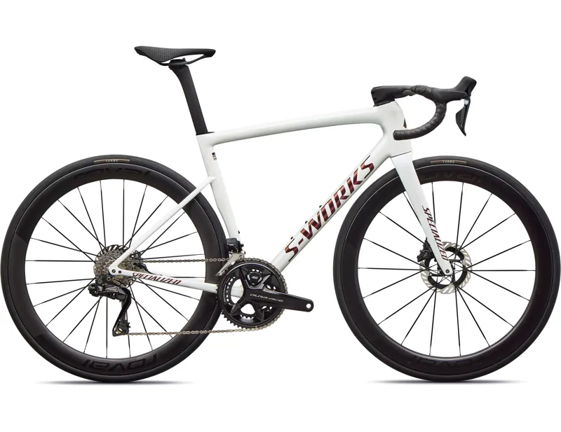 Specialized S-Works Tarmac SL8 - Shimano Dura-Ace Di2 Road Bike 2026 in Gloss Metallic White Silver / Pearl / Black