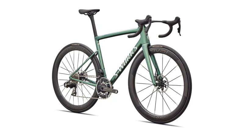 Specialized S-Works Tarmac SL8 RED AXS Carbon Road Bike 2026 in Gloss Premium Fjord Metallic / White Metallic Silver-1