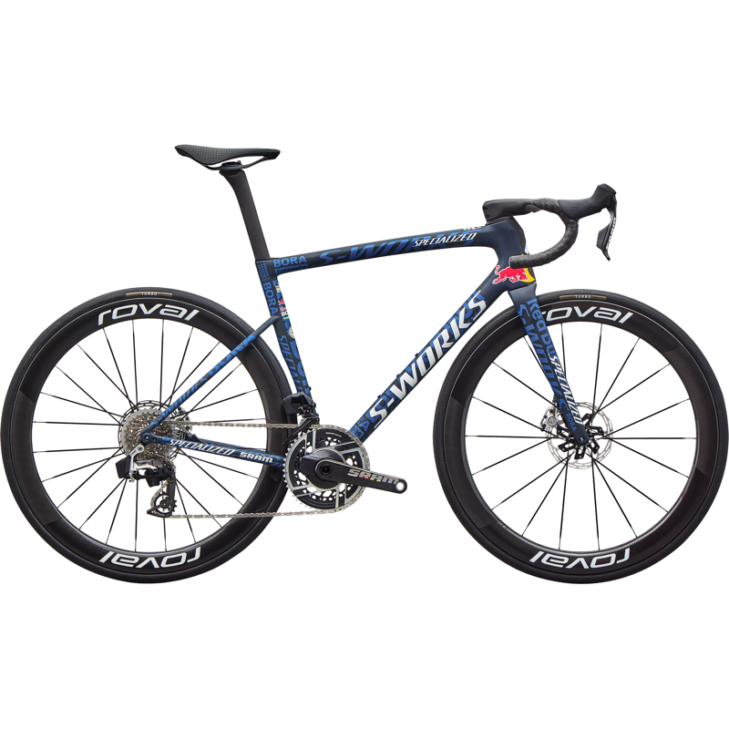 Balfes Bikes Specialized S-Works Tarmac SL8 LTD Carbon Road Bike in 2025 TdF Red Bull Bora Blue | Free postage over £30, £10 off first order, price match & 0% finance.