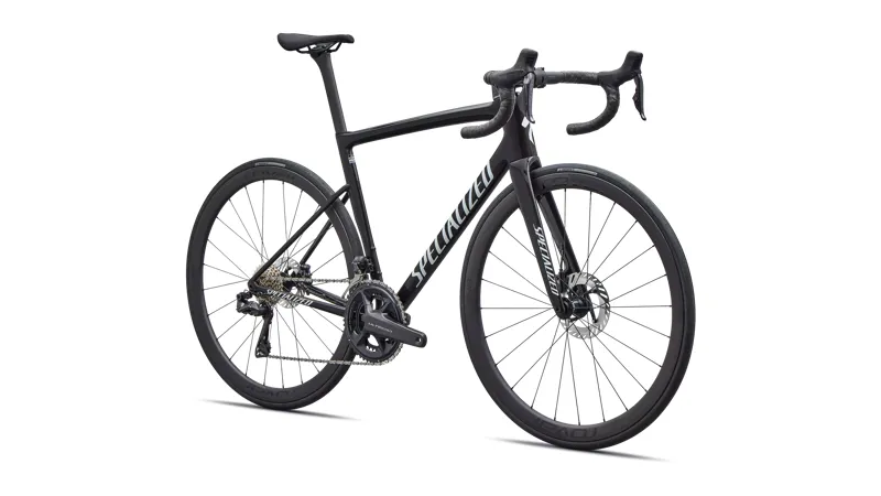 Specialized Tarmac SL8 Expert Ultegra Di2 Carbon Road Bike 2026 in Gloss Obsidian Metallic / Reflex Super Red Pearl Over White-1