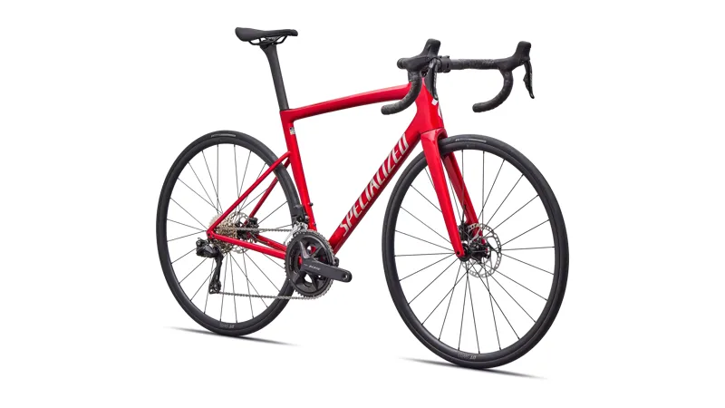 Specialized Tarmac SL8 Comp 105 Di2 Carbon Road Bike 2026 in Gloss Red Tint Over Silver Dust / Silver Dust-1