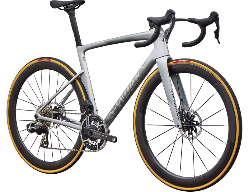 Specialized S-Works Tarmac SL9 AXS Carbon Road Bike 2027 in Satin Silver Dust/Gloss Chrome-2