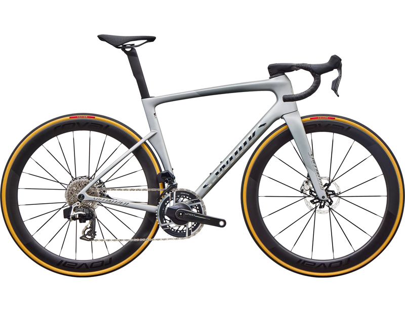 Specialized S-Works Tarmac SL9 AXS Carbon Road Bike 2027 in Satin Silver Dust/Gloss Chrome