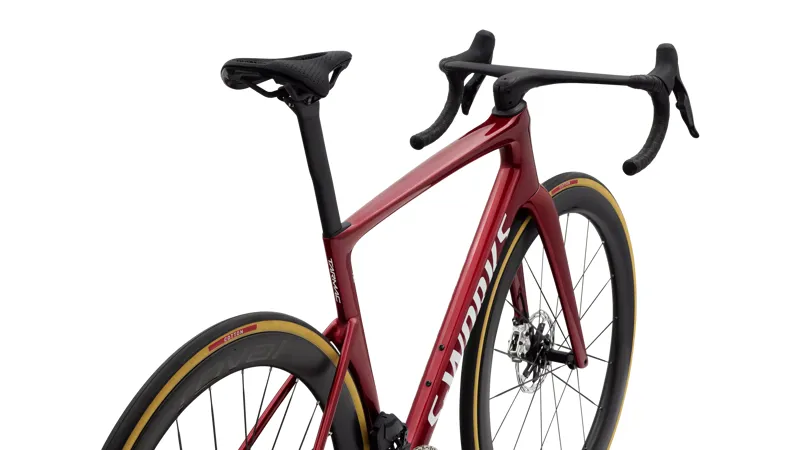 Specialized S-Works Tarmac SL9 AXS Carbon Road Bike 2027 in Ruby Metallic/White Silver Metallic-4