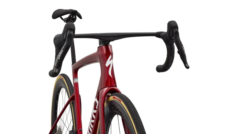 Specialized S-Works Tarmac SL9 AXS Carbon Road Bike 2027 in Ruby Metallic/White Silver Metallic-3
