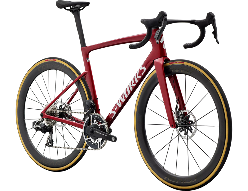Specialized S-Works Tarmac SL9 AXS Carbon Road Bike 2027 in Ruby Metallic/White Silver Metallic-2
