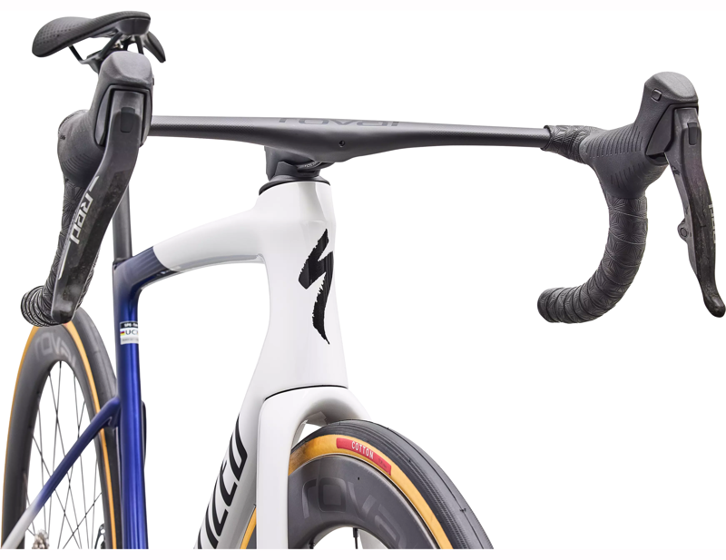 Specialized Tarmac SL9 S-Level SRAM RED AXS Carbon Road Bike 2027 in Gloss White/Majesty Blue -3