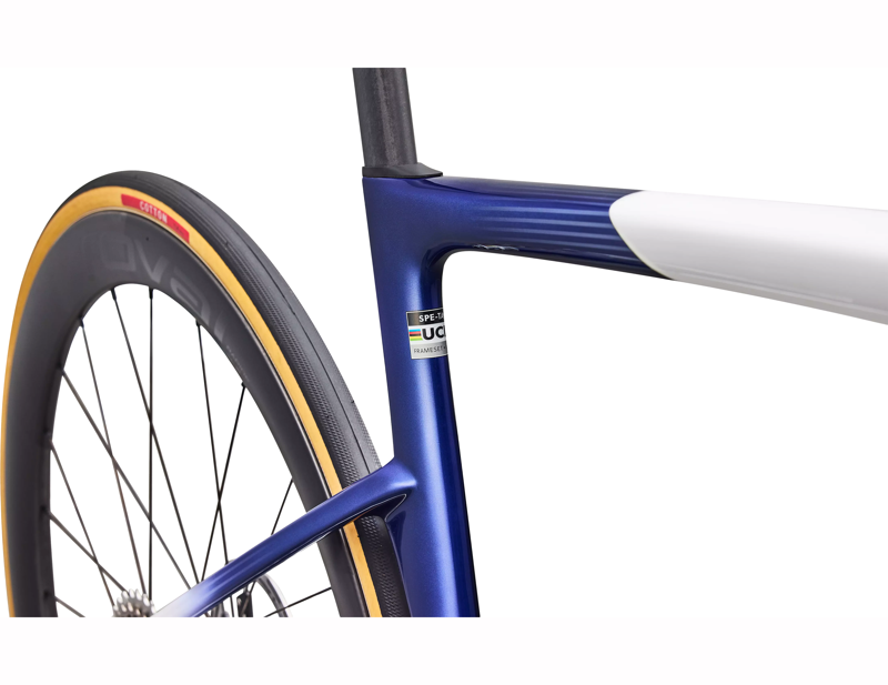 Specialized Tarmac SL9 S-Level SRAM RED AXS Carbon Road Bike 2027 in Gloss White/Majesty Blue -5