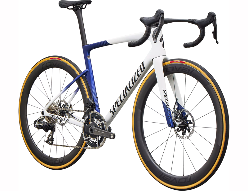 Specialized Tarmac SL9 S-Level SRAM RED AXS Carbon Road Bike 2027 in Gloss White/Majesty Blue -2