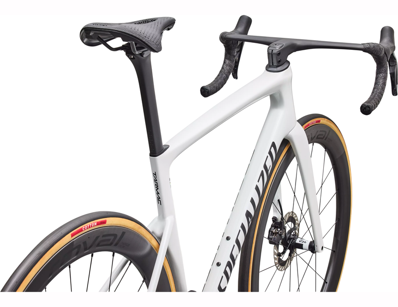 Specialized Tarmac SL9 S-Level Shimano Dura-Ace Di2 Road Bike 2027 in Gloss White Silver Metallic/Tarmac Black-4
