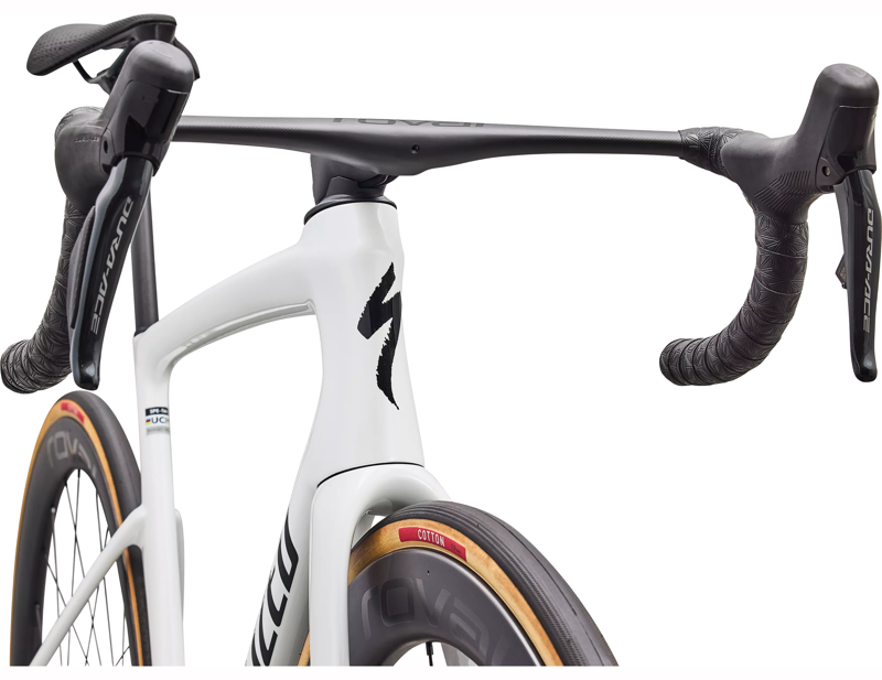 Specialized Tarmac SL9 S-Level Shimano Dura-Ace Di2 Road Bike 2027 in Gloss White Silver Metallic/Tarmac Black-3