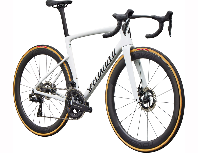 Specialized Tarmac SL9 S-Level Shimano Dura-Ace Di2 Road Bike 2027 in Gloss White Silver Metallic/Tarmac Black-2