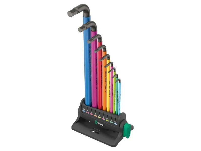 Wera Tools 950/9 SPKL Hex-Plus 3 L-Key Set Workshop Rack 9pc