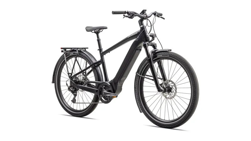 Specialized Turbo Vado 4.0 Electric Hybrid Bikes 2025 in Cast Black/Silver-1
