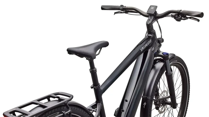 Specialized Turbo Vado 4.0 Electric Hybrid Bikes 2026 in Gloss Castblack / Satin Silver Reflective-3