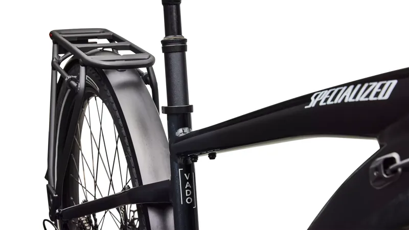 Specialized Turbo Vado 4.0 Electric Hybrid Bikes 2026 in Gloss Castblack / Satin Silver Reflective-5