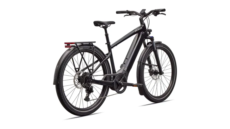 Specialized Turbo Vado 4.0 Electric Hybrid Bikes 2026 in Gloss Castblack / Satin Silver Reflective-2
