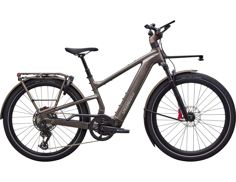 Specialized Vado 3 6.0 NB Electric Hybrid Bike 2027 in Gloss Warm Smoke Metallic/Satin Brushed Chrome