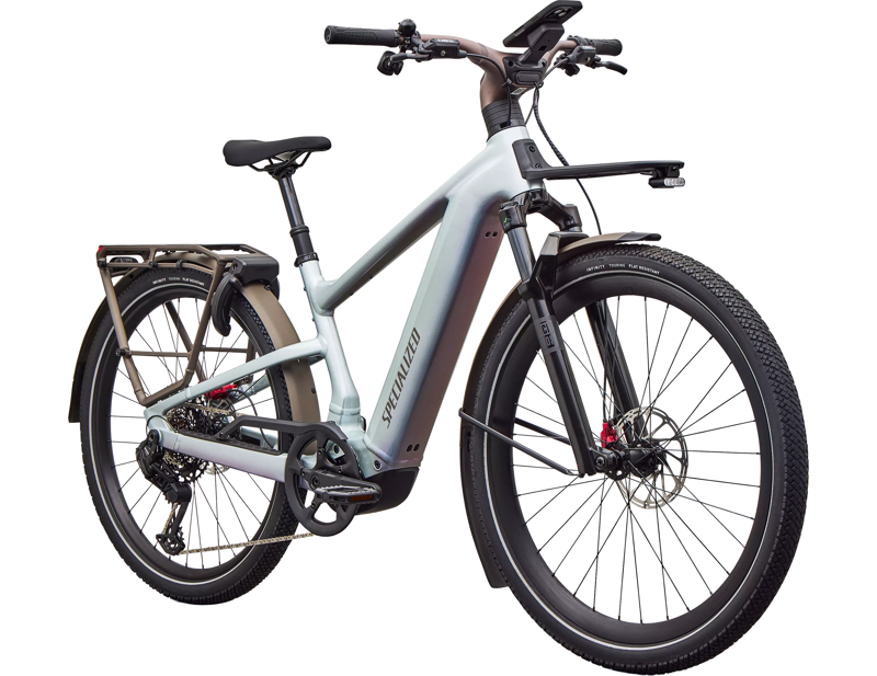 Specialized Vado 3 6.0 NB Electric Hybrid Bike 2027 in Gloss Agave Grey/Black Pearl-1