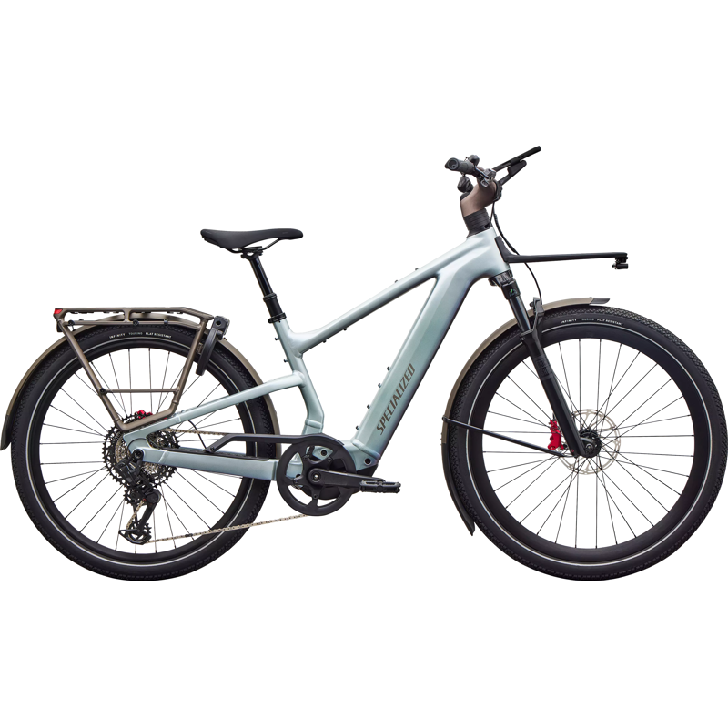 Balfes Bikes Specialized Vado 3 6.0 NB Electric Hybrid Bike 2027 in Gloss Agave Grey/Black Pearl | Free postage over £30, £10 off first order, price match & 0% finance.
