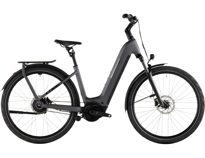 Balfes Bikes Cube Kathmandu Hybrid Comfort Pro 800 EE Electric Hybrid Bike 2026 in Slabgrey/Black | Free postage over £30, £10 off first order, price match & 0% finance.