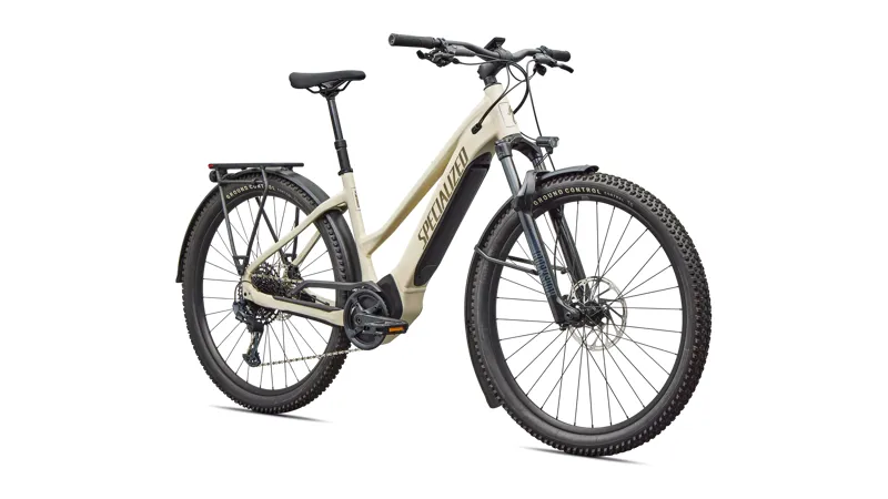 Specialized Turbo Tero 5.0 Step Through Electric Hardtail Mountain Bike 2026 in Gloss White Mountains / Gunmetal-1